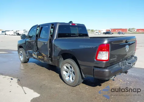 2022 Ram 1500 Big Horn 4X4 5'7 Box из США, поврежденный, VIN 1C6SRFFT7NN351573